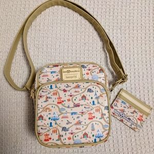 WDW 50th anniversary Loungelfy crossbody and wallet